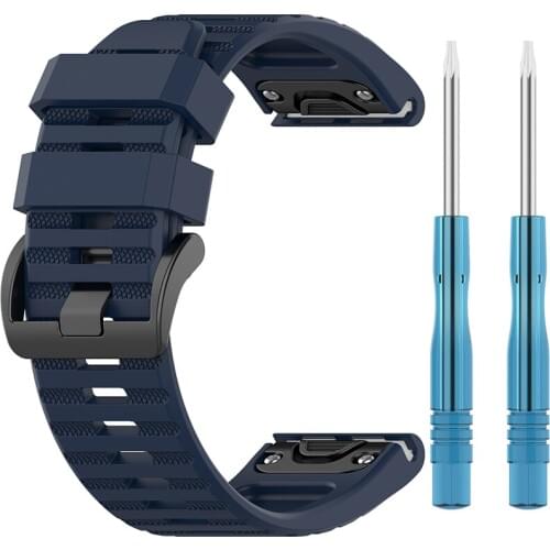 Hot Sale 26MM Silicone Replacement Belt Wrist Band Watch Strap with tool set for Garmin