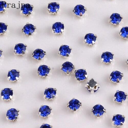 Prajna Claw Rhinestones For Craft Sew On Rhinestones With Silvery Claw Flatback Crystal Clear Handmade Clothes DIY Accessories