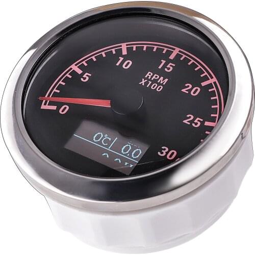 New 3 In 1 Tachometer OLED Car Tacho Meter With Water Temp Oil Pressure Gauge Engine Hourmeter Sensor For Boat Marine Motorcycle