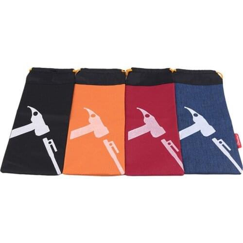 Oxford Cloth Tent Camping Tent Peg Hammer Nail Organizer Pouch Peg Nails Stake Storage Bag Outdoor Tent Supplies Hot Sale