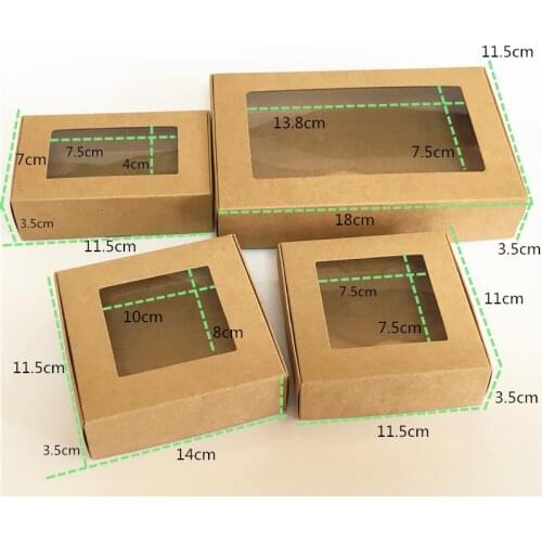 10 pcs Various sizes Kraft Paper Packing Gift Boxes, DIY Candy/Wedding/Party/Crafts/Gifts/ Storage Boxes Brown Aircraft Box