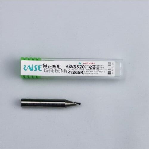 Raise 2.0mm φ2.0xD6x40x1T Carbide Single-edge End Mill Cutter For handle vertical Copy Cutting Duplicating Machine Drill Bits