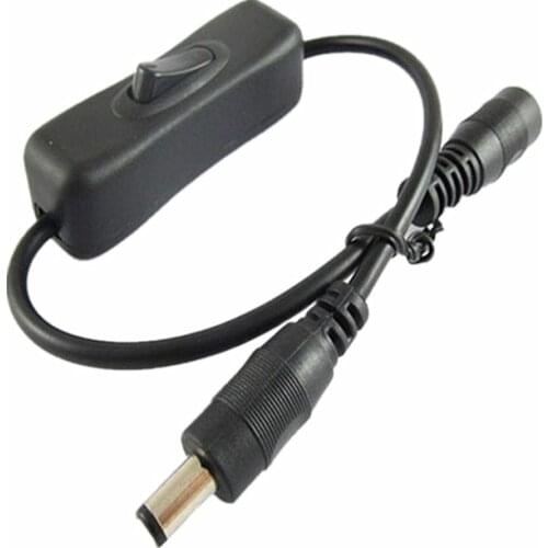 Inline 304 DC Switch On Off with Female Male Power Cable 5.5x2.1mm LED DC Connector Switch 5V 12V 24V for CCTV LED Strip Light