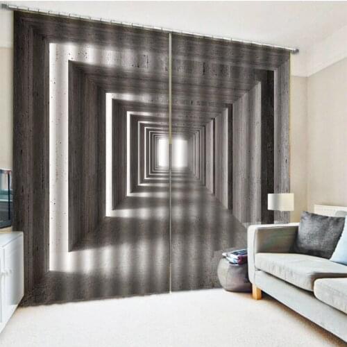 Custom space curtain 3D Curtains for Living Room Bedding Room Hotel Drapes Cortinas Drapes Cortinas