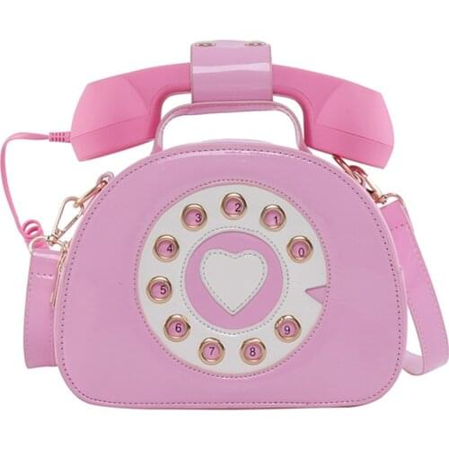 3D woman shoulder bag telephone design Handbags Purses Ladies Crossbody Bag girl Bolsa Totes New kawayi Designer bags