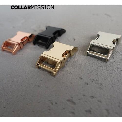 100pcs/lot 15mm Metal Plated Quick Release Buckles For Luggage Outdoor Backpack Webbing Cat Dog Collar DIY Accessory 4 colours