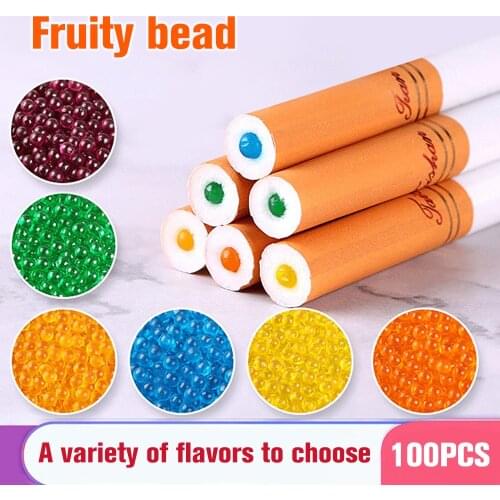 1000pc Mixed Fruit Flavour Mint Flavor Ice Cigarette Pops Beads Cigarette Popping Capsule for Tobacco Holder Filter Smoking Tool