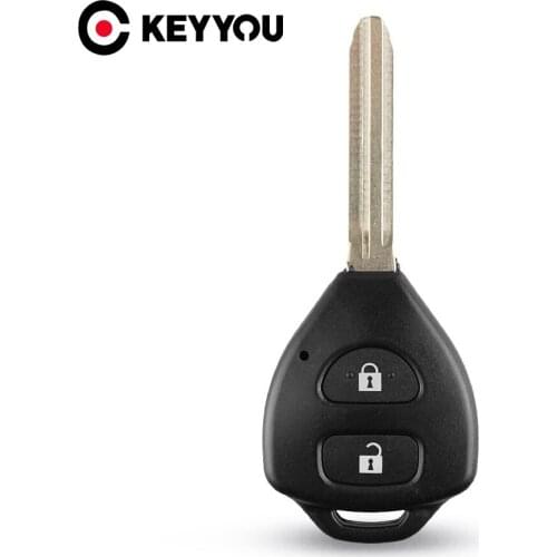 KEYYOU 20x TOY43 2 Button Remote Fob Key Case Shell For TOYOTA Rav4 Corolla Hilux Yaris Avalon Echo Prado