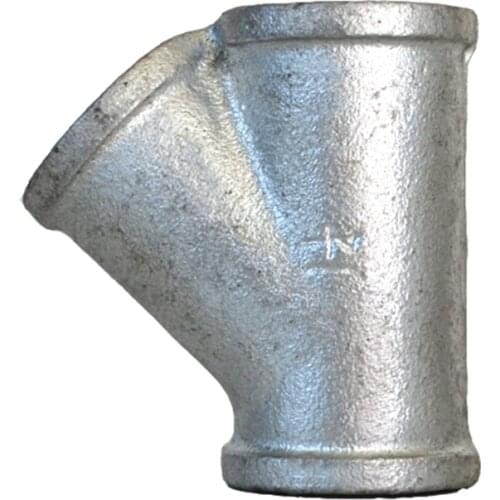 2Pcs/Lot G3/4" crossed equal female 90 plain BS thread hardware pipe fittings iron industrial mounted malleable tees DIY wall