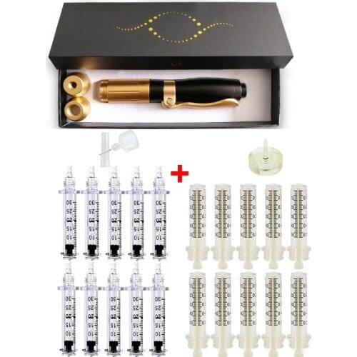 2in 1 Hyaluron Pen Atomizer Meso Gun Hyaluronic Acid for Anti Wrinkle Lip Lifting Syringe Adapter 0.3ml&0.5ml Ampoule no Liquid