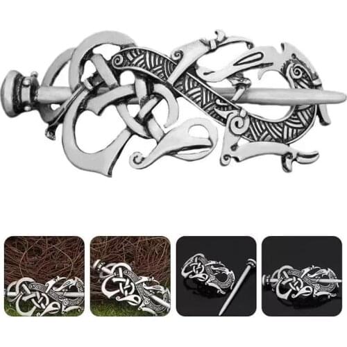 2021 New Irish Retro Headdress Hair Accessories Ladies Nordic Viking Small Jewelry Hairpin Metal Fashion Jewelry Party Gift