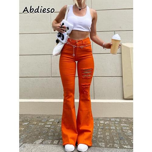 Женские джинсы клеш Abdieso China At AliExpress