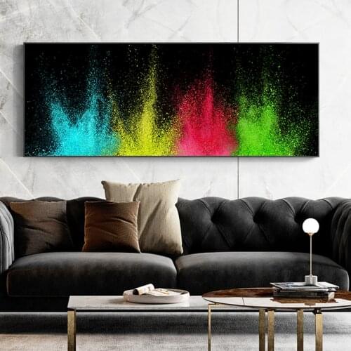 Abstract Colorful Fire Canvas Painting Scandinavian Posters and Prints Nordic Modern Wall Art Picture for Living Room Home Decor