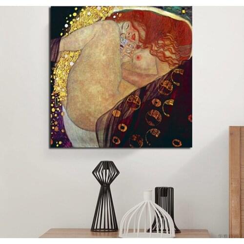 Gustavs Klimtr Abstract Classic Wallpaper Canvas Painting Print Living Room Home Decoration Modern Wall Art Oil Painting Poster