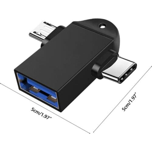F3MA Black/ Gold/ Pink/ Red/ Silver USB3.0 to TYPEC OTG Data Adapter 2 in 1 Charge Adapter USB Cables Charge Adapter