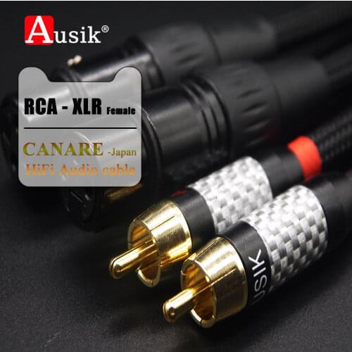 A023 1Pair HIFI RCA to XLR Audio Cable Male To Female ( Male To Male) / 0.5m 1m 1.5m 2m 3m 5m