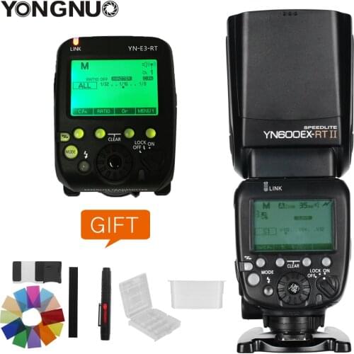Fast Shipping!!!YONGNUO YN600EX-RT II +YN-E3-RT Master Flash Speedlite for Canon RT Radio Trigger System 5D3 5DII 60d 550d 650d