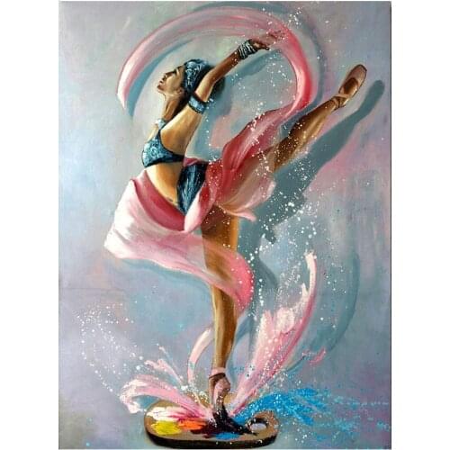 DIY Diamond embroidery full square Diamond Painting cross stitch Ballet Dancer girl diamond mosaic full round diamond art E972