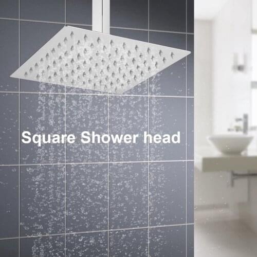 8-Inch Bathroom Shower Head Ceiling Shower Head Stainless Steel Square Shower Head Bathroom Accessories