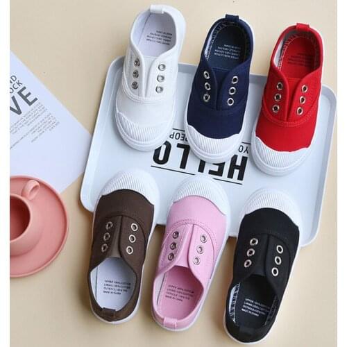 2020 Autumn New Children Canvas Shoes Kids Sneakers Breathable Autumn Fashion for Boys Girls Casual Student Outdoor Sports Shoes