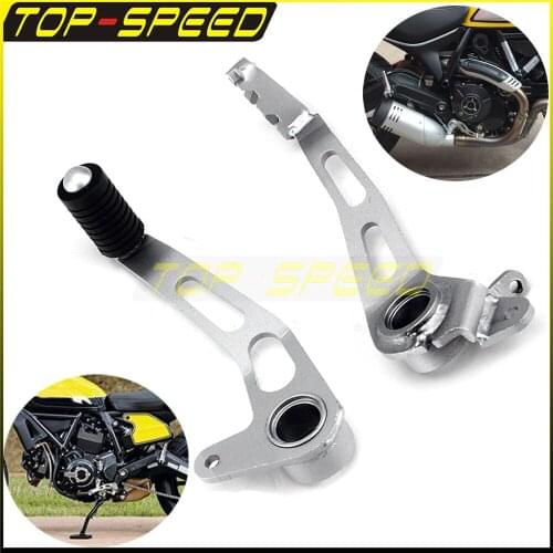 Motorcycle Left Gear Shift Lever/Brake Pedal Lever For DUCATI Scrambler 800 Cafe Racer 2017-2019 Scrambler 800 Full Trottle