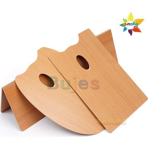 Mabef Artists RECTANGULAR/OVAL Wooden Laminate Faced MDF PALETTE, oil acrylic paint colour,2030 3040MO MR,Art supplies