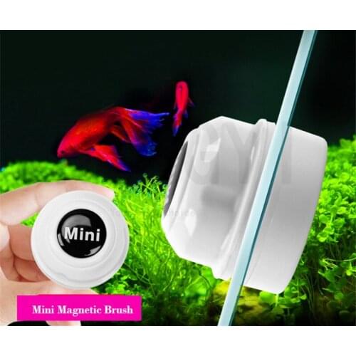 Small mini magnetic brush Aquarium cleaning tool Moss green algae Strong suction magnetic brush
