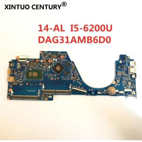 855834-601 855834-001 For HP 14-AL Laptop Motherboard DAG31AMB6D0 With SR2EY i5-6200U CPU 940MX 2GB GPU