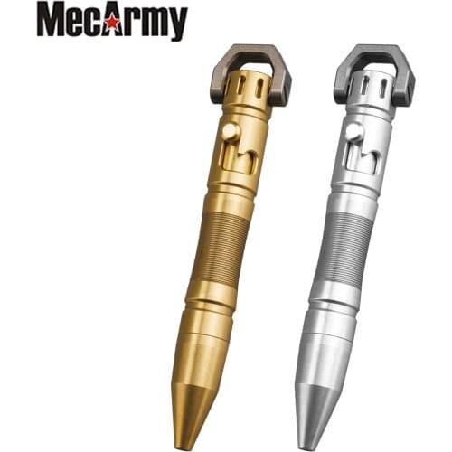 MecArmy TPX8 Titanium Brass Mini Keychain Bolt Action TACTICAL PEN