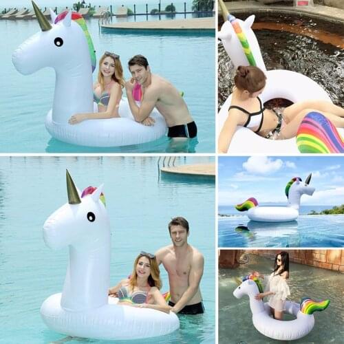 Cartoon Inflatable Swimming Ring Thickened PVC Armpit Float Row Pool Toys Air Mattress Trendy Easy Clean Life Buoy Pool Accessor