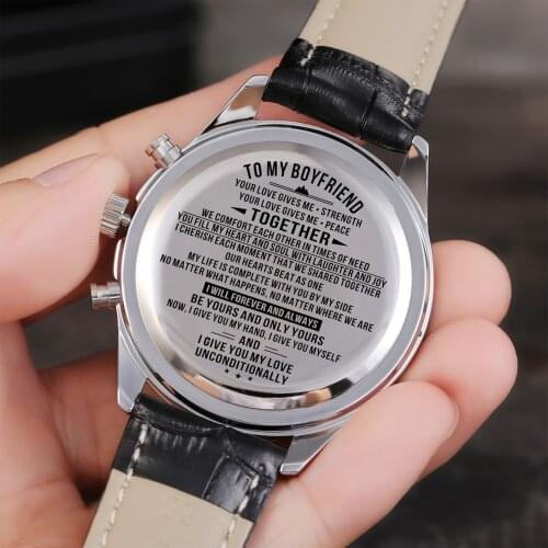 Customized Watch Engrave Your Personalized Logo On The Back relogio masculino With Boyfriend Gifts