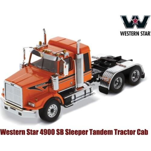 2021 New 1/50 Western Star 4900 SB Sleeper Tandem Tractor Cab in Metallic Orange with Black Stripes - Cab Only 71063