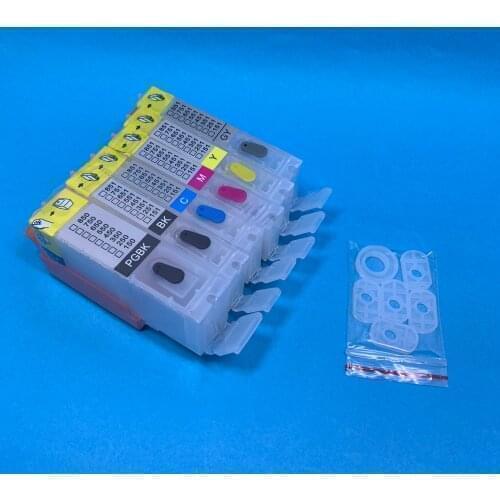 YOTAT 6color Refillable PGI-850XL ink cartridge PGI850 PGI-850 CLI-851 for Canon PIXMA MG6380 MG7180 iP8780 MG7580 printer