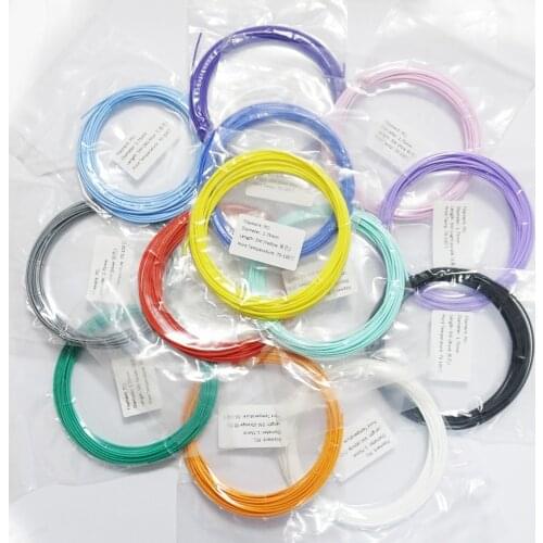 65M 13pcs 13 colors PCL filament for 3D Pen Printer 1.75mm Filament Plastic Wire for Low Temperature X4 3d pen PCL filament