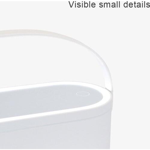 Portable Makeup Organizer Box Skin Care Organzier for Makeup with Mirror LED Ring Light for Travel NN