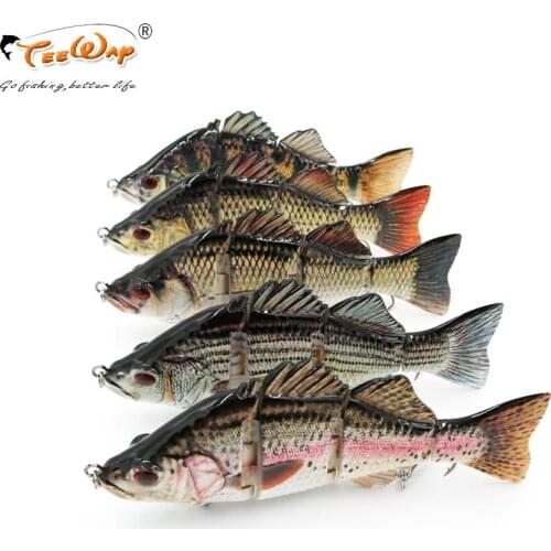 Fishing Lures 18cm 100g 4-segement Isca Artificial Pike Lure Muskie Fishing Lures Swimbait Crankbait Hard Bait Fishing Accessory