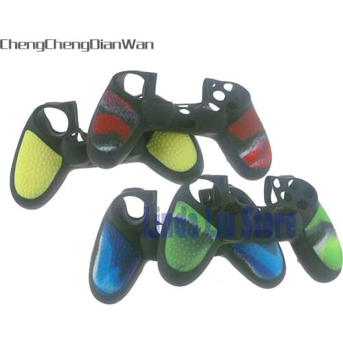 Silicone Case Soft Silicone Cover Protection Skin For Playstation 4 PS4 Pro/Slim Controller ChengChengDianWan