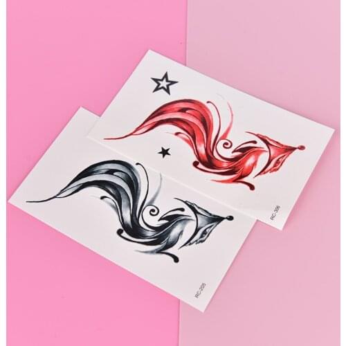 Animal Fox Temporary Tattoo Body Art Waterproof Tattoo Sticker Fake Tattoo For Men Women