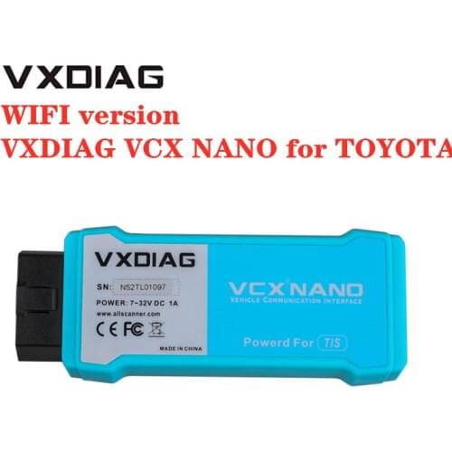 Wifi VXDIAG VCX NANO for TOYOTA TIS Techstream V15.00.026 Compatible with SAE J2534