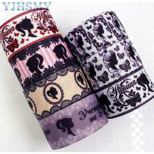 YJHSMY H-17522-881,10 yards,25 mm Cartoon Thermal transfer Printed grosgrain Wedding DIY Accessories materials wedding gift wrap