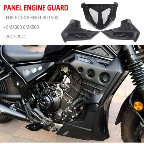 For Honda Rebel CMX 300 500 CMX300 CMX500 17-21 Motorcycle Side Under Fairing Cover Engine Guard Belly Pan Protector Panel Cover