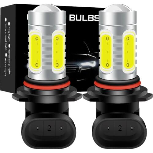 2Pcs HB4 9006 HB3 9005 H8 H11 Led H1 H3 Fog Lights Bulb COB 6000K 3000K 8000K Car Lamp H16 881 PSX24W P13W Auto Light 12V 24V