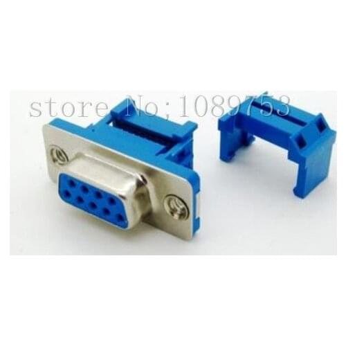 5Pcs Parallel Port D-SUB DB9 Famale IDC Flat Ribbon Cable Connector