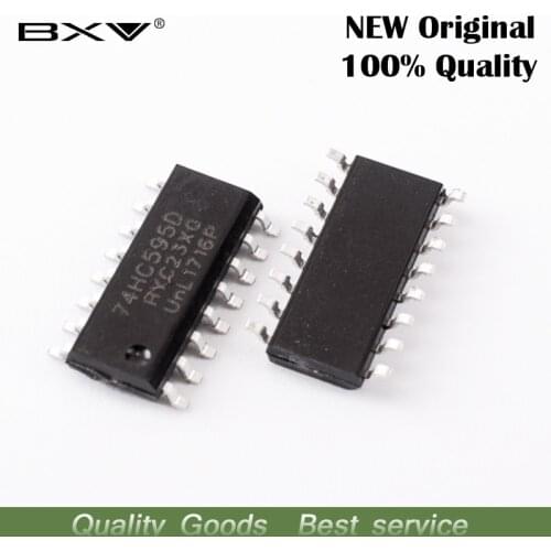 50PCS 74HC595D 74HC595 SOP16 SOP SN74HC595DR SMD