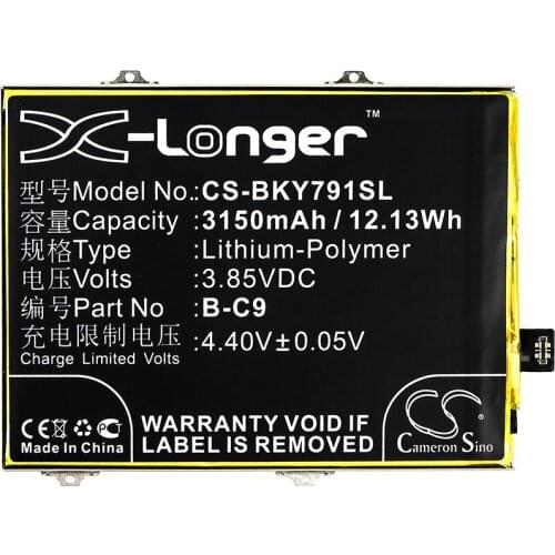 Cameron Sino Battery For VIVO B-C9 Mobile, SmartPhone Battery Li-Polymer 3150mAh / 12.13Wh