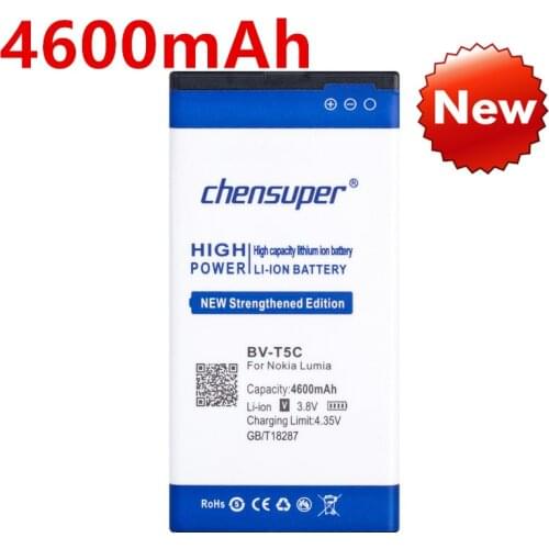 4600mAh BV-T5C Battery For Nokia Lumia 640 Battery RM 1113 1073 Dual 1077 BVT5C battery