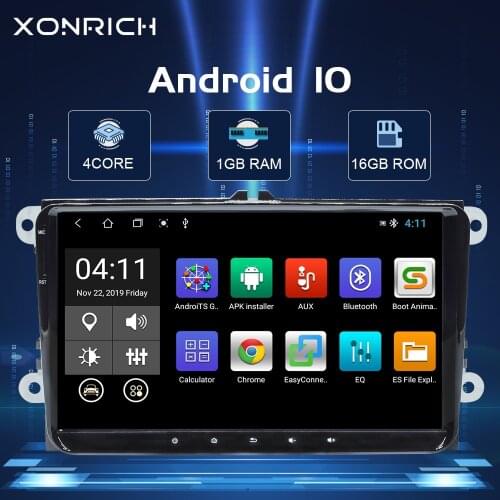 1 Din Android 10 Car Radio For VW Passat B6 amarok volkswagen Skoda Octavia 2 superbseat leon golf 5 6 Multimedia GPS Navigation