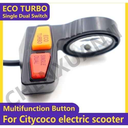 ECO TURBO Single Dual Switch Multifunction Button Upgraded Mode Switch Button Electric Scooter Parts
