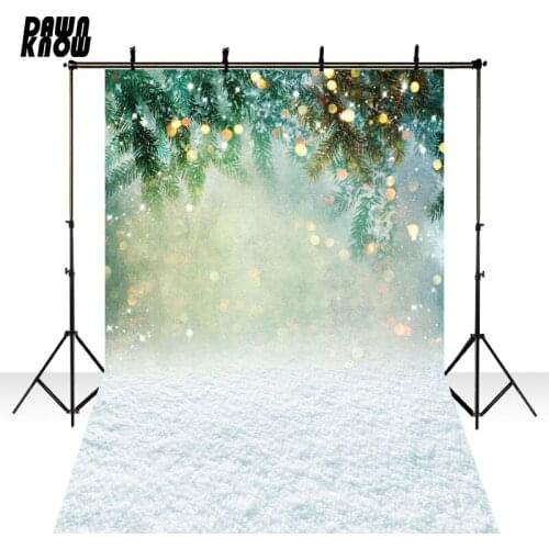 DAWNKNOW Merry Christmas Photo Background Fotografia Snow Light Photography Backdrop Photocall Children Photo Studio lv968