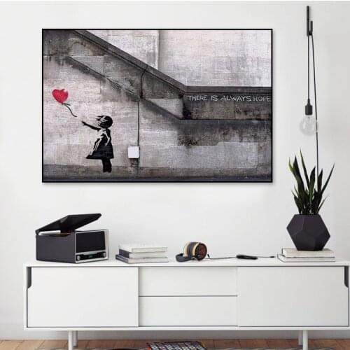 Banksy Street Graffiti Posters And Prints Modern Abstract Canvas Painting Living Room Home Decoration HD Print Wall Art Pictures